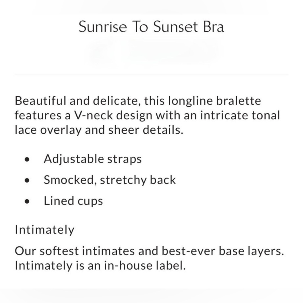 Free People- Sunset To Sunrise Bralette - Picture 5 of 5